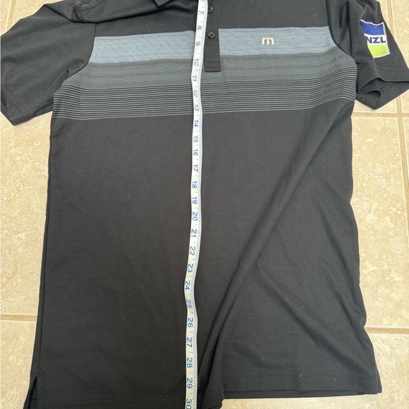 Travis Mathew Black and Gray Polo Shirt for Men - Picture 3 of 9